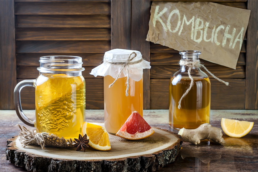 Có rất nhiều cách kết hợp để làm trà Kombucha trái cây