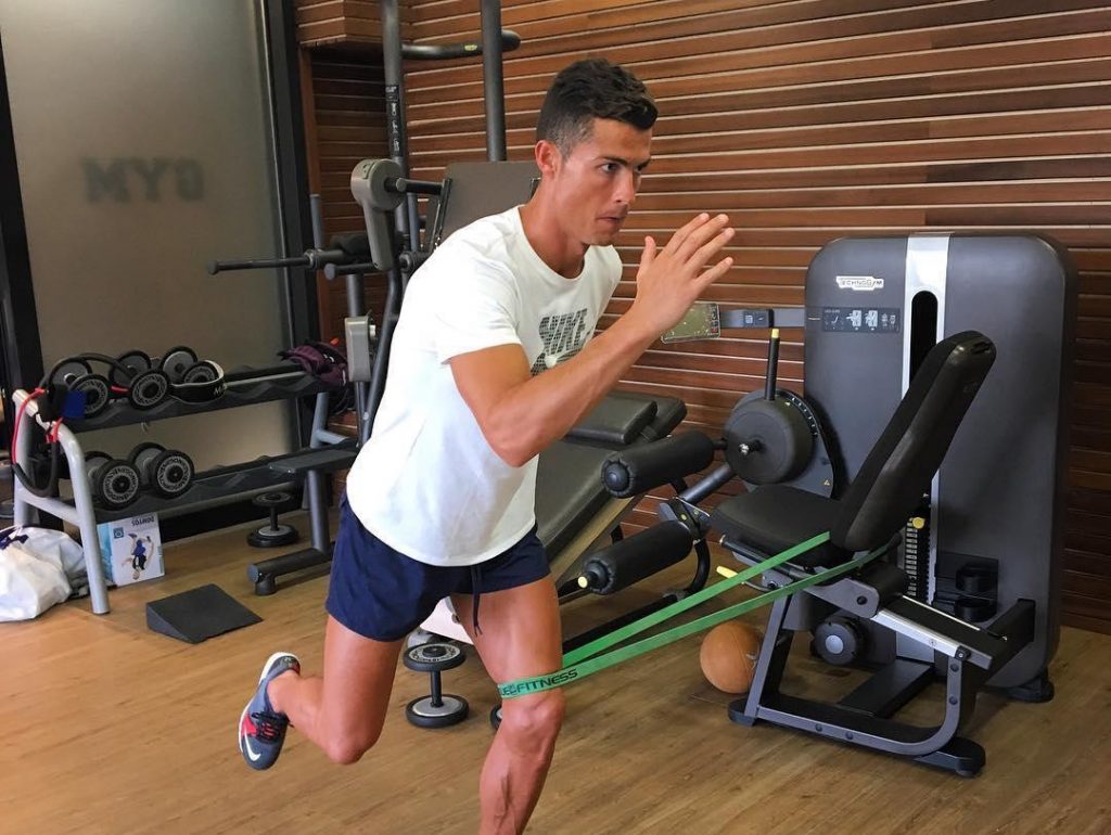 Ronaldo kết thúc tuần với một buổi tập cardio ngắn nhưng với cường độ cao.